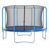 Upper Bounce Trampoline Replacement Enclosure Surround Safety Net for 14ft Frame, Top Metal Ring using 8 Bent Poles black 180.0 H x 427.0 W x 427.0 D cm