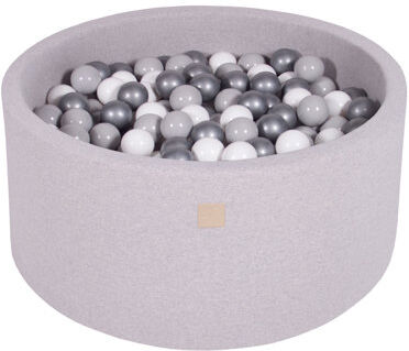 Mack + Milo Ball Pit Mack + Milo Colour: Light Grey Pool with White/Grey/Silver Balls, Size: 40cm H x 90cm W x 90cm D  - Size: 40cm H x 90cm W x 90cm D Mack + Milo Ball Pit Mack + Milo Colour: Light Grey Pool with White/Grey/Silver Balls, Size: 40cm H x 90cm W x 90cm D  - Size: 40cm H x 90cm W x 90cm D