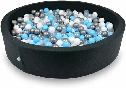Freeport Park Tori Ball Pit Pool Freeport Park Colour: Graphite/Blue/Silver/Clear  - Size: 100 cm H x 75 cm W Freeport Park Tori Ball Pit Pool Freeport Park Colour: Graphite/Blue/Silver/Clear  - Size: 100 cm H x 75 cm W