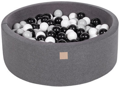 Mack + Milo Ball Pit Mack + Milo Colour: Dark Grey Pool with Grey/White/Black Balls, Size: 30cm H x 90cm W x 90cm D  - Size: 30cm H x 90cm W x 90cm D Mack + Milo Ball Pit Mack + Milo Colour: Dark Grey Pool with Grey/White/Black Balls, Size: 30cm H x 90cm W x 90cm D  - Size: 30cm H x 90cm W x 90cm D