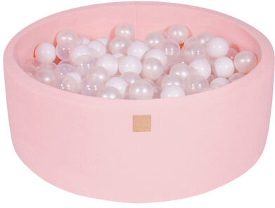 Mack + Milo Ball Pit Mack + Milo Colour: Light Pink Pool with White/Transparent/White Pearl, Size: 30cm H x 90cm W x 90cm D  - Size: 40cm H x 90cm W x 90cm D Mack + Milo Ball Pit Mack + Milo Colour: Light Pink Pool with White/Transparent/White Pearl, Size: 30cm H x 90cm W x 90cm D  - Size: 40cm H x 90cm W x 90cm D