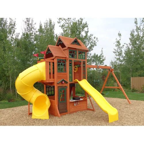 KidKraft Swing Set KidKraft  - Size: 131cm H X 41cm W X 116cm D