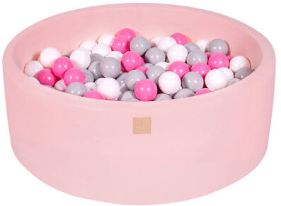 Mack + Milo Ball Pit Mack + Milo Colour: Light Pink Pool with Grey/White/Light Pink Balls, Size: 30cm H x 90cm W x 90cm D  - Size: 30cm H x 90cm W x 90cm D Mack + Milo Ball Pit Mack + Milo Colour: Light Pink Pool with Grey/White/Light Pink Balls, Size: 30cm H x 90cm W x 90cm D  - Size: 30cm H x 90cm W x 90cm D