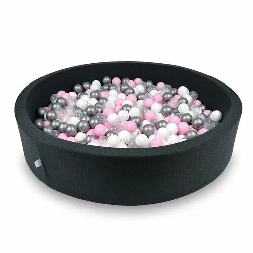 Freeport Park Tori Ball Pit Pool Freeport Park Colour: Graphite/Pink/Silver/Clear  - Size: 55 cm H x 40 cm W Freeport Park Tori Ball Pit Pool Freeport Park Colour: Graphite/Pink/Silver/Clear  - Size: 55 cm H x 40 cm W