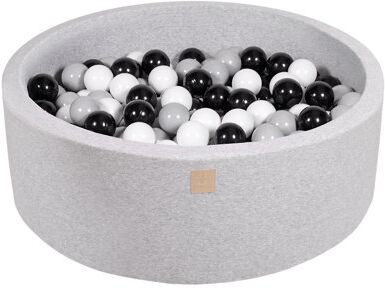 Mack + Milo Ball Pit Mack + Milo Colour: Light Grey Pool with Black/White/Grey Balls, Size: 30cm H x 90cm W x 90cm D  - Size: Cot Bed / Toddler (70 x 140cm) Mack + Milo Ball Pit Mack + Milo Colour: Light Grey Pool with Black/White/Grey Balls, Size: 30cm H x 90cm W x 90cm D  - Size: Cot Bed / Toddler (70 x 140cm)
