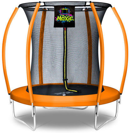 Moxie Pumpkin Shaped 6' Outdoor Backyard Above Ground Trampoline with Safety Enclosure Moxie Pad Colour: Orange  - Size: 7cm H X 48cm W X 48cm D Moxie Pumpkin Shaped 6' Outdoor Backyard Above Ground Trampoline with Safety Enclosure Moxie Pad Colour: Orange  - Size: 7cm H X 48cm W X 48cm D