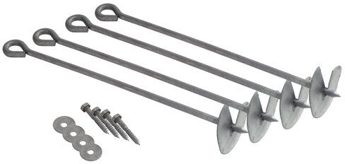 Freeport Park 12 Piece Swing Set Anchor Set Freeport Park  - Size: 111cm H X 57cm W X 67cm D Freeport Park 12 Piece Swing Set Anchor Set Freeport Park  - Size: 111cm H X 57cm W X 67cm D