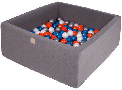 Freeport Park Shemar Ball Pit with Plastic Balls Freeport Park Colour: Dark Grey/Grey/Orange/Blue  - Size: Small Freeport Park Shemar Ball Pit with Plastic Balls Freeport Park Colour: Dark Grey/Grey/Orange/Blue  - Size: Small