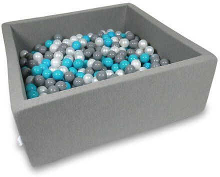Freeport Park Lauryn Ball Pit Pool Freeport Park Colour: Grey/Turquoise/Grey/Pearl  - Size: 125 cm H x 50 cm W Freeport Park Lauryn Ball Pit Pool Freeport Park Colour: Grey/Turquoise/Grey/Pearl  - Size: 125 cm H x 50 cm W