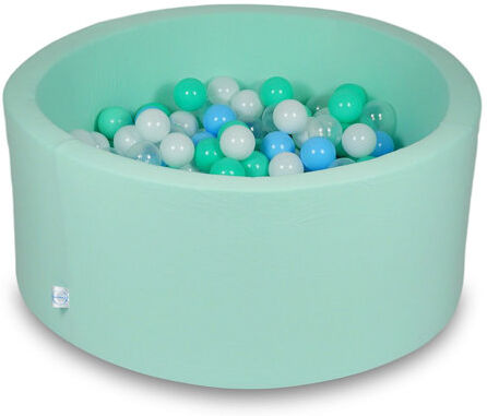 Freeport Park Bryanna Ball Pit Pool Freeport Park Colour: Mint/Blue/Clear/White  - Size: 1cm H X 160cm W X 220cm D Freeport Park Bryanna Ball Pit Pool Freeport Park Colour: Mint/Blue/Clear/White  - Size: 1cm H X 160cm W X 220cm D