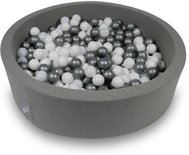 Freeport Park Denise Ball Pit Pool Freeport Park Colour: Grey/White/Silver  - Size: 122cm H x 81cm W x 4cm D Freeport Park Denise Ball Pit Pool Freeport Park Colour: Grey/White/Silver  - Size: 122cm H x 81cm W x 4cm D