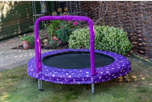 Freeport Park Lukas 4' Round Toddler Trampoline Freeport Park  - Size: 81cm H X 63cm W X 24cm D Freeport Park Lukas 4' Round Toddler Trampoline Freeport Park  - Size: 81cm H X 63cm W X 24cm D