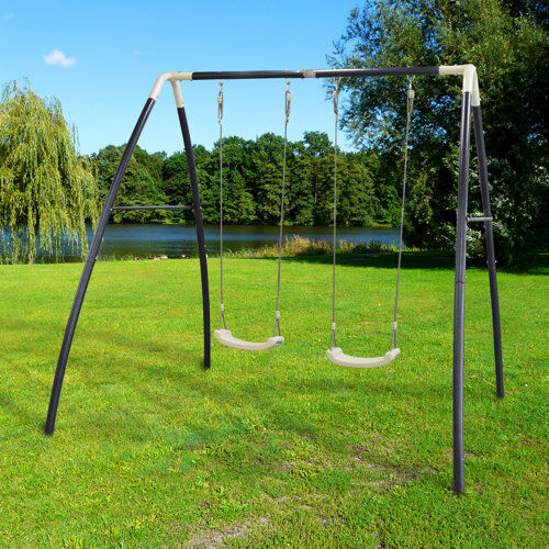 Freeport Park Swing Set Freeport Park  - Size: 109cm H X 38cm W X 125cm D Freeport Park Swing Set Freeport Park  - Size: 109cm H X 38cm W X 125cm D
