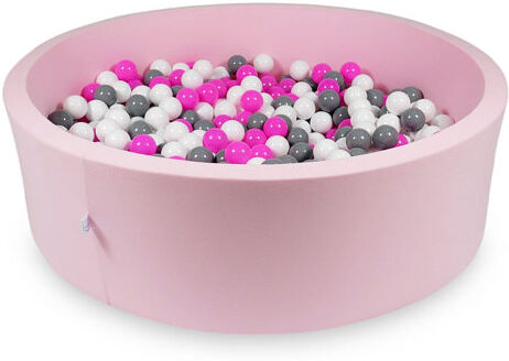 Freeport Park Paola Ball Pit Pool Freeport Park Colour: Powder Pink/White/Grey/Pink  - Size: 50cm H X 50cm W X 1cm D Freeport Park Paola Ball Pit Pool Freeport Park Colour: Powder Pink/White/Grey/Pink  - Size: 50cm H X 50cm W X 1cm D