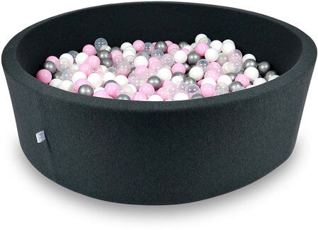Freeport Park Paola Ball Pit Pool Freeport Park Colour: Graphite/Pink/Silver/Clear  - Size: Medium Freeport Park Paola Ball Pit Pool Freeport Park Colour: Graphite/Pink/Silver/Clear  - Size: Medium