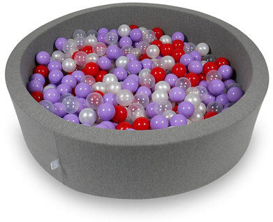 Freeport Park Denise Ball Pit Pool Freeport Park Colour: Grey/Clear/Pearl/Red  - Size: 350cm H X 245cm W Freeport Park Denise Ball Pit Pool Freeport Park Colour: Grey/Clear/Pearl/Red  - Size: 350cm H X 245cm W