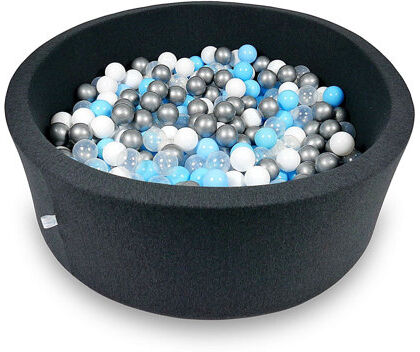 Freeport Park Nayeli Ball Pit Pool Freeport Park Colour: Graphite/Blue/Silver/Clear  - Size: 89cm H X 28cm W X 62cm D Freeport Park Nayeli Ball Pit Pool Freeport Park Colour: Graphite/Blue/Silver/Clear  - Size: 89cm H X 28cm W X 62cm D