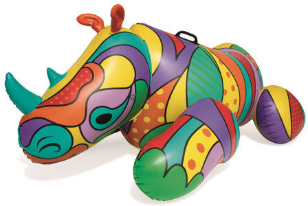 Freeport Park Bestway Inflatable Rhino Ride-On Freeport Park  - Size: 60cm H X 9cm W X 9cm D Freeport Park Bestway Inflatable Rhino Ride-On Freeport Park  - Size: 60cm H X 9cm W X 9cm D