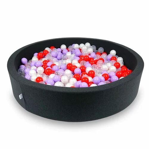 Freeport Park Tori Ball Pit Pool Freeport Park Colour: Graphite/Clear/Pearl/Red  - Size: 50cm H x 150cm W x 1.8cm D