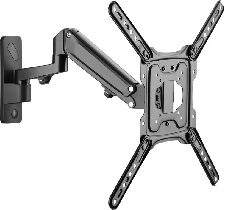 Symple Stuff Gas Spring Swing Arm TV Bracket 23"-55" VESA Max 200x200 black 45.0 H x 45.0 W cm