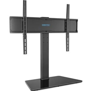 1Home Black Swivel Desktop Mount for Plasma Screens with Shelving, Holds up to 50Kg kg. black 14.47 H x 85.0 W cm