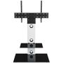 17 Stories Titouan TV Stand for TVs up to 65" 17 Stories Colour: White/Black  - White/Black - Size: 117cm H X 70cm W X 44cm D