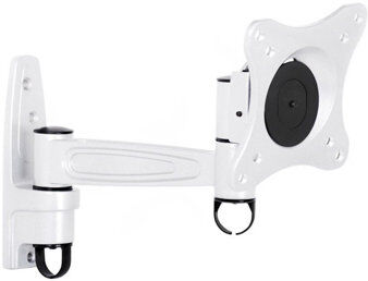 EUAVF Articulating/Extending Arm Universal Wall Mount for 15"-32" Flat Panel Screens EUAVF Finish: White  - Size: 43cm H X 125cm W X 46cm D EUAVF Articulating/Extending Arm Universal Wall Mount for 15"-32" Flat Panel Screens EUAVF Finish: White  - Size: 43cm H X 125cm W X 46cm D