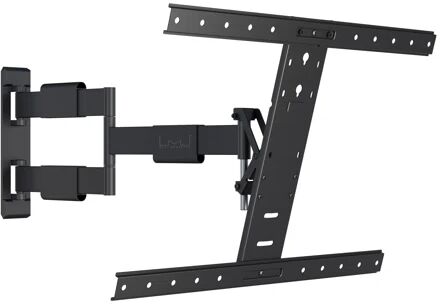 Symple Stuff Timmerman Articulating/Extending Arm Universal Wall Mount for 32"-55" Flat Panel Screens Symple Stuff Finish: Black  - Size: 70cm H x 50cm W x 0.13cm D