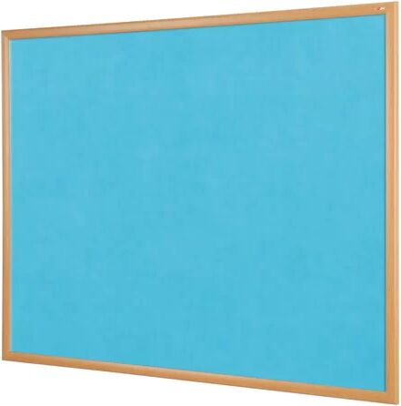 Symple Stuff Wall Mounted Bulletin Board Symple Stuff Size: 90cm H x 120cm W, Colour: Cyan Loop Nylon  - Size: 120cm H x 120cm W