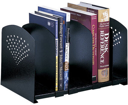 Symple Stuff Adjustable 5 Section Steel Book Rack Symple Stuff  - Size: 14cm H X 7cm W X 1cm D Symple Stuff Adjustable 5 Section Steel Book Rack Symple Stuff  - Size: 14cm H X 7cm W X 1cm D