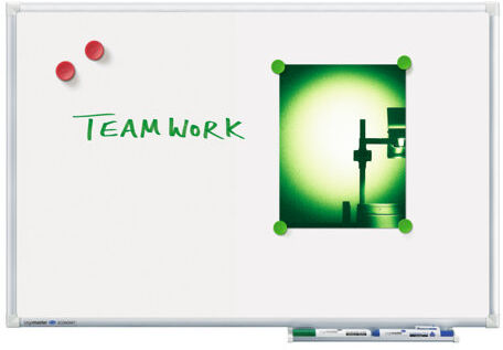 Economy Free-Standing Magnetic Whiteboard  - Size: 90cm H x 120cm W x 1.34cm D Economy Free-Standing Magnetic Whiteboard  - Size: 90cm H x 120cm W x 1.34cm D