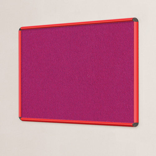 Symple Stuff Wall Mounted Bulletin Board Symple Stuff Size: 120cm H x 180cm W, Frame Finish: Red, Colour: Magenta  - Size: 120cm H x 180cm W Symple Stuff Wall Mounted Bulletin Board Symple Stuff Size: 120cm H x 180cm W, Frame Finish: Red, Colour: Magenta  - Size: 120cm H x 180cm W