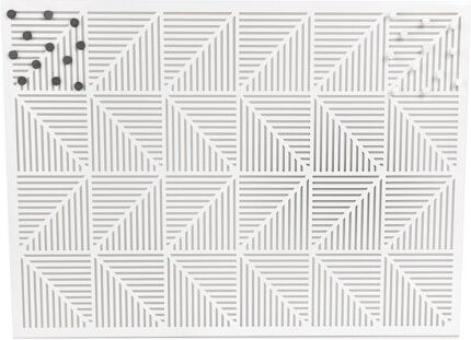 Umbra Trigon Bulletin Board 60cm Umbra Colour: Charchoal  - Size: 96cm H X 22cm W X 22cm D Umbra Trigon Bulletin Board 60cm Umbra Colour: Charchoal  - Size: 96cm H X 22cm W X 22cm D