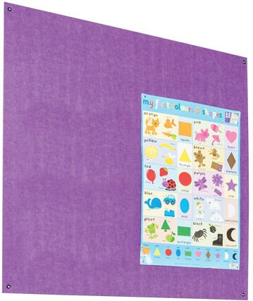 Symple Stuff Wall Mounted Reversible Bulletin Board Symple Stuff Size: 90cm H x 120cm W, Colour: Purple  - Size: 90cm H x 120cm W Symple Stuff Wall Mounted Reversible Bulletin Board Symple Stuff Size: 90cm H x 120cm W, Colour: Purple  - Size: 90cm H x 120cm W