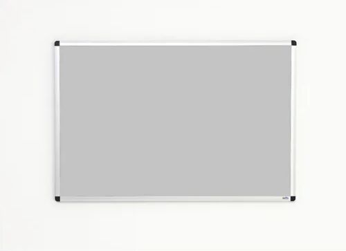 Symple Stuff Olivia-Grace Wall Mounted Bulletin Board Symple Stuff Size: 90cm x 60cm), Surface Colour: Grey  - Size: 120cm H x 180cm W