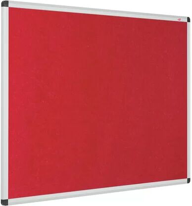 Symple Stuff Aluminium Framed Resist-a-Flame Bulletin Board Symple Stuff Size: 90cm H x 60cm W, Finish: Red  - Size: 101cm H X 181cm W X 88cm D