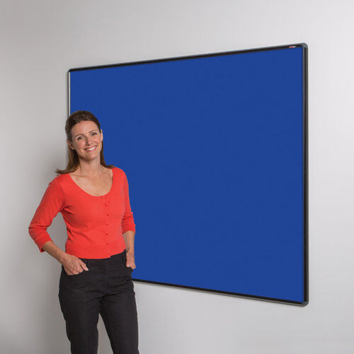 Symple Stuff Wall Mounted Bulletin Board Symple Stuff Size: 120cm H x 180cm W, Frame Finish: Black, Colour: Royal Blue  - Size: 120cm H x 180cm W Symple Stuff Wall Mounted Bulletin Board Symple Stuff Size: 120cm H x 180cm W, Frame Finish: Black, Colour: Royal Blue  - Size: 120cm H x 180cm W