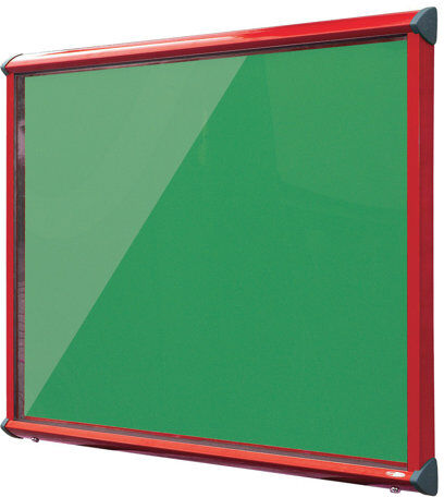 Symple Stuff Exterior Wall Mounted Bulletin Board Symple Stuff Size: 75cm H x 53.7cm W, Frame Finish: Red, Colour: Quince  - Size: 75cm H x 53.7cm W Symple Stuff Exterior Wall Mounted Bulletin Board Symple Stuff Size: 75cm H x 53.7cm W, Frame Finish: Red, Colour: Quince  - Size: 75cm H x 53.7cm W