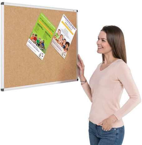 Symple Stuff Aluminium Framed Resist-a-Flame Bulletin Board Symple Stuff Size: 120cm H x 150cm W, Finish: Natural  - Size: 120cm H x 180cm W Symple Stuff Aluminium Framed Resist-a-Flame Bulletin Board Symple Stuff Size: 120cm H x 150cm W, Finish: Natural  - Size: 120cm H x 180cm W