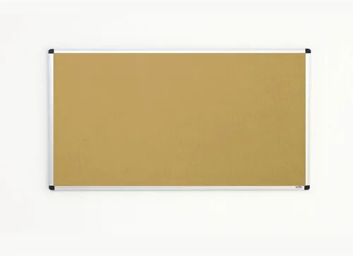 Symple Stuff Olivia-Grace Wall Mounted Bulletin Board Symple Stuff Size: 60cm H x 90cm W, Surface Colour: Wheat  - Size: 120cm H x 180cm W