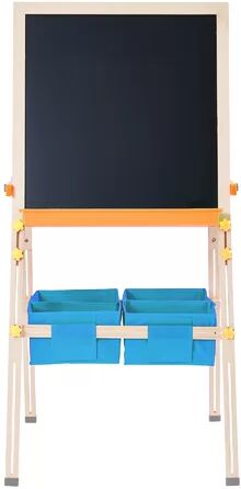 Mack + Milo Ackerson Magnetic Free Standing Whiteboard 130cm Mack + Milo Colour/Finish: Blue  - Size: 88cm H X 29cm W X 48cm D