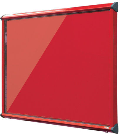 Symple Stuff Exterior Wall Mounted Bulletin Board Symple Stuff Size: 105cm H x 75.2cm W, Frame Finish: Red, Colour: Scarlet  - Size: 105cm H x 75.2cm W Symple Stuff Exterior Wall Mounted Bulletin Board Symple Stuff Size: 105cm H x 75.2cm W, Frame Finish: Red, Colour: Scarlet  - Size: 105cm H x 75.2cm W