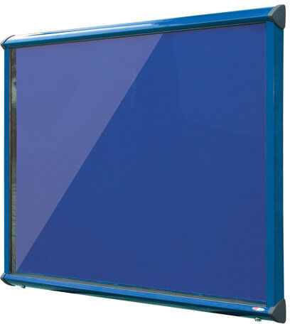 Symple Stuff Exterior Wall Mounted Bulletin Board Symple Stuff Size: 75cm H x 53.7cm W, Frame Finish: Blue, Colour: Royal Blue  - Size: 75cm H x 53.7cm W Symple Stuff Exterior Wall Mounted Bulletin Board Symple Stuff Size: 75cm H x 53.7cm W, Frame Finish: Blue, Colour: Royal Blue  - Size: 75cm H x 53.7cm W