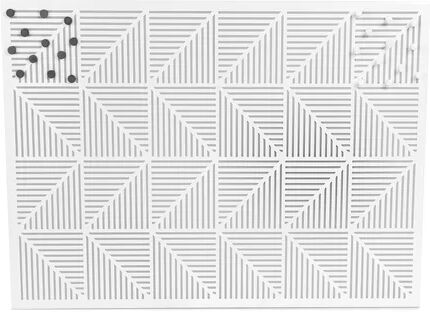 Umbra Trigon Bulletin Board 60cm Umbra Colour: Charchoal  - Size: 64cm H X 26cm W Umbra Trigon Bulletin Board 60cm Umbra Colour: Charchoal  - Size: 64cm H X 26cm W