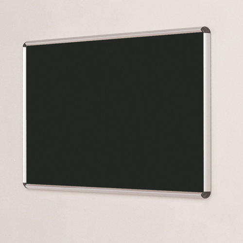 Symple Stuff Wall Mounted Bulletin Board Symple Stuff Size: 60cm H x 90cm W, Frame Finish: White, Colour: Black  - Size: 60cm H x 45cm W Symple Stuff Wall Mounted Bulletin Board Symple Stuff Size: 60cm H x 90cm W, Frame Finish: White, Colour: Black  - Size: 60cm H x 45cm W