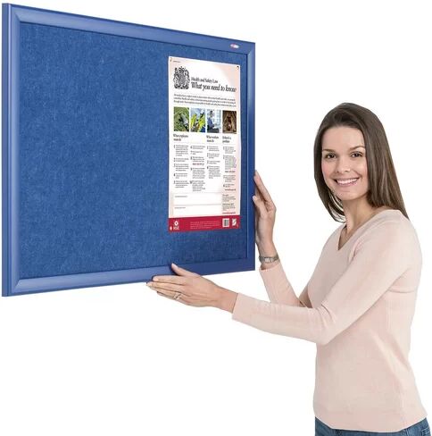 Symple Stuff Contrast Wall Mounted Bulletin Board Symple Stuff Size: 60cm H x 90cm W, Colour: Blue  - Size: 120cm H x 180cm W