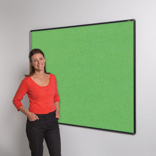 Symple Stuff Wall Mounted Bulletin Board Symple Stuff Size: 120cm H x 180cm W, Frame Finish: Black, Colour: Apple Green  - Size: 120cm H x 180cm W Symple Stuff Wall Mounted Bulletin Board Symple Stuff Size: 120cm H x 180cm W, Frame Finish: Black, Colour: Apple Green  - Size: 120cm H x 180cm W