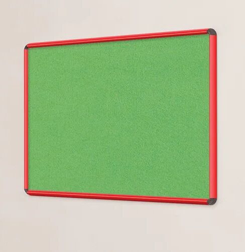 Symple Stuff Wall Mounted Bulletin Board Symple Stuff Size: 120cm H x 150cm W, Frame Finish: Red, Colour: Apple Green  - Size: 120cm H x 120cm W Symple Stuff Wall Mounted Bulletin Board Symple Stuff Size: 120cm H x 150cm W, Frame Finish: Red, Colour: Apple Green  - Size: 120cm H x 120cm W
