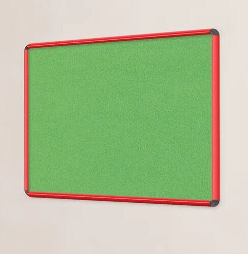 Symple Stuff Wall Mounted Bulletin Board Symple Stuff Size: 120cm H x 150cm W, Frame Finish: Red, Colour: Apple Green  - Size: 120cm H x 120cm W