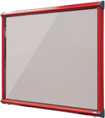 Symple Stuff Exterior Wall Mounted Bulletin Board Symple Stuff Size: 105cm H x 139.7cm W, Frame Finish: Red, Colour: Light Grey  - Size: 105cm H x 139.7cm W Symple Stuff Exterior Wall Mounted Bulletin Board Symple Stuff Size: 105cm H x 139.7cm W, Frame Finish: Red, Colour: Light Grey  - Size: 105cm H x 139.7cm W